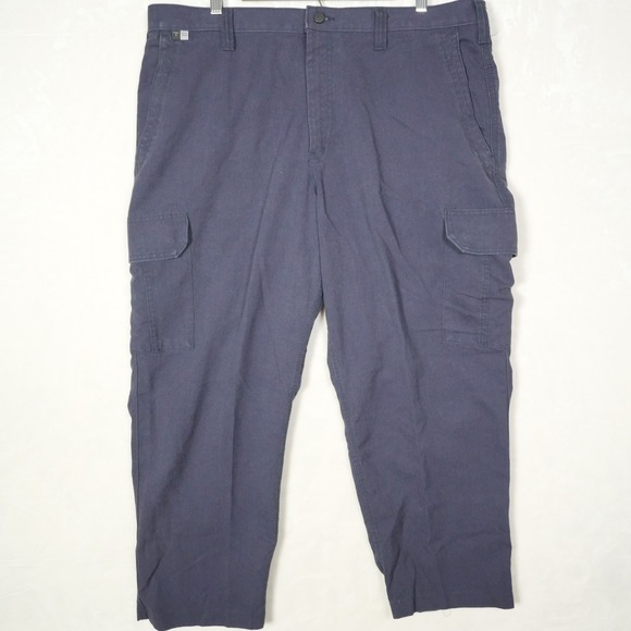 Carhartt FR Cargo Men's Navy Blue Work Pants Cat 2 NFPA 2112 Men's 38x30 Uniform - Picture 1 of 8